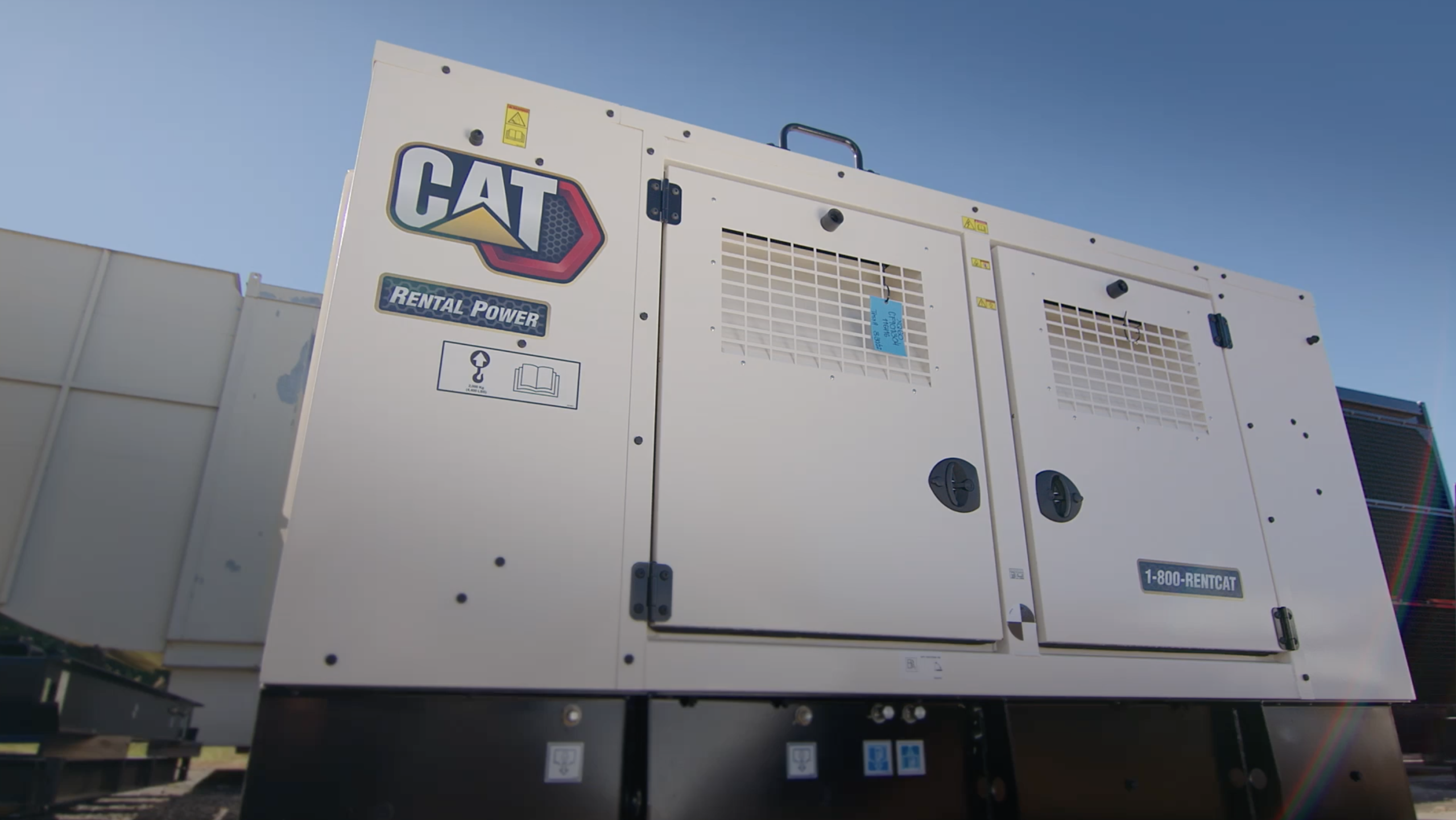 CAT power generation equipment at a Mustang Power Systems facility